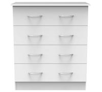 Avon White 4 Drawer Chest