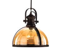 Avonni Hanging light AV-5063-1BSY Glass shade, copper/black