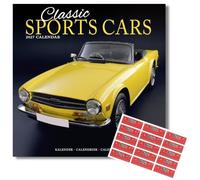 Avonside Classic Sports Cars 2027 Calendar with Organisational Stickers