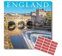 Avonside England 2027 Square Calendar with Organisational Stickers