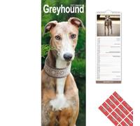 Avonside Greyhound 2027 Slimline Calendar with Organisational Stickers