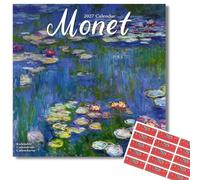 Avonside Monet 2027 Square Calendar with Organisational Stickers