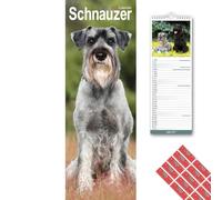 Avonside Schnauzer 2027 Slimline Calendar with Organisational Stickers
