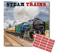 Avonside Steam Trains 2027 Square Calendar with Organisational Stickers