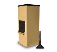 Avonstar Classics Range Outdoor Coal Storage Bunker (Brass effect with rake)