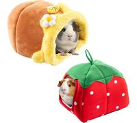 Avont 2 Pack Guinea Pig Tunnel & Hideout, Small Animal Bed