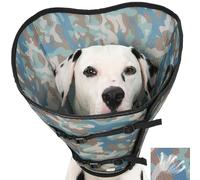 Avont 2026 Upgraded Dog Recovery Collar, Breathable Mesh Elizabethan Collar - Soft Dog Cone Alternative After Surgery to Stop Licking, Foldable/Adjustable/Secure-Fit for Medium Large Dogs, Camo (L