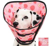 Avont 2026 Upgraded Dog Recovery Collar, Breathable Mesh Elizabethan Collar - Soft Dog Cone Alternative After Surgery to Stop Licking, Foldable/Adjustable/Secure-Fit for Medium Large Dogs, Apple (L