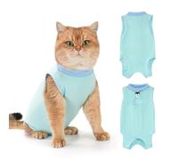 Avont Cat Recovery Suit for Surgery,Anti-Licking Onesie for Kittens Mint M