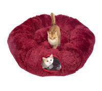 Avont Cat Tunnel Bed, Washable Cushion, Large 3-in-1 Play Tube for Cats | Play, Rest & Snuggle | Spacious for Big Cats | Durable Toggle Design | Removable Washable Cushion | Red