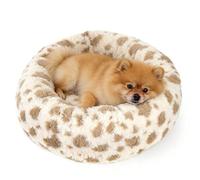 Avont Donut Dog Bed, Round Calming Pet Bed for Small and Medium Puppy Cats, with Removable Cover, Circle-Shaped, Anti-Anxiety, Cozy & Washable -XS (50 CM)