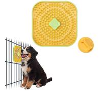 Avont Lick Mat for Dogs, Cat Pet Licking Pad Slow Feeder for Peanut Butter Wet Food, Soothing Calming Mat for Crate Training Grooming -Orange