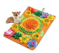 Avont Snuffle Mat for Dogs, Sniff Activity Interactive Sniffing Feeding Puzzle Slow Feeder for Puppies Cats Pets, Stress Relief Foraging Skills Brain Stimulation Enrichment -Floral