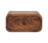 Avora Mini Wall-Mounted Chestnut 1 Drawer Nightstand