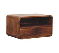 Avora Wall-Mounted Chestnut Nightstand