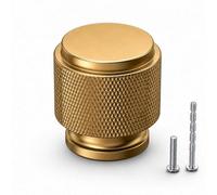 Avotik 48 Pack Aluminum Cabinet Knobs: Gold Drawer Knobs Pulls for Kitchen Cabinets - Dresser Drawers and Cupboard Doors - Modern Round Cabinet Hardware