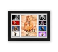 Avril Lavigne Canadian Poster Print - Limited Edition Autograph Fan Gift - Collectible Memorabilia Merchandise (Framed A4 (30x21cm))