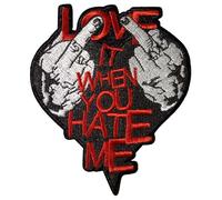 Avril Lavigne Love It When You Hate Me Woven Patch One Size