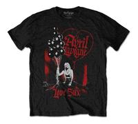 Avril Lavigne Love Sux Balloons Official Tee T-Shirt Mens Unisex (Small) Black