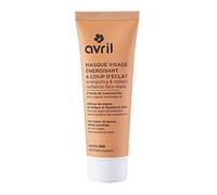 Avril Masque Visage Énergisant et Coup d'Éclat Bio 50ml Vegan pour Peau Normale, Peau Mixte, Peau Grasse, Peau Sèche