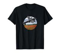 Avro Lancaster Bomber Over A Poppy Field T-Shirt