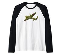Avro Lancaster WW2 Fighter Plane Pilot History Airplane Love Raglan Baseball Tee