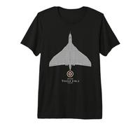 Avro Vulcan Supersonic Bomber Airplane Tech Print Premium T-Shirt
