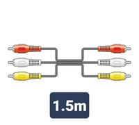 AVSL Avlink 3Xrca M - 3Xrca M Lead 1.5M, 112.072Uk