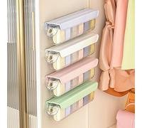 AVSMGP 2 Pcs Socks Underwear Wall Mount Drawer Organizer, Switchable 6 Cell Drawer Acrylic Organizers Self-Adhesive Anti Dust Storage Boxes for Clothes Socks Lingerie Underwear Ties,Pink