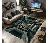 AVSMGP 3D Illusion Door Mat, Non-Slip Cool 3D Rugs Soft And Non-Slip Carpets for Indoor/Outdoor Living Room Bedroom Dining Room,Home Decor- Mind-Bending Art,J,100x150cm/3'3"x4'11"