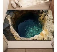 AVSMGP 3D Optical Illusion Rugs, Realistic Front Door Mat Square Low Pile Carpets for Indoor/Outdoor Living Room Bedroom Dining Room,Home Decor,K,140x200cm/4'7"x6'7"