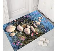 AVSMGP 3D Stone Optical Illusion Door Mat, Thickened Diatom Mud Rug- Washable Non Slip Carpet- for Bedroom/Dining Room/Lux Home/Office/Hallway/Entryway,W,50 * 80CM/19.7 * 31.5INCH