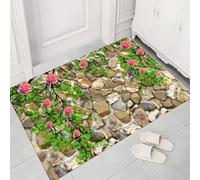 AVSMGP 3D Stone Optical Illusion Door Mat, Thickened Diatom Mud Rug- Washable Non Slip Carpet- for Bedroom/Dining Room/Lux Home/Office/Hallway/Entryway,D,60 * 90CM/23.6 * 35.4INCH