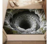 AVSMGP Creativity 3D Optical Illusion Rugs, Non-Slip Low Pile Floor Mat for Indoor/Outdoor- Washable Handmade Braided Carpets- for Home Decor,Playroom,outside Entry,Yard,Patio,G,80×120CM/3'11" x 2'7"