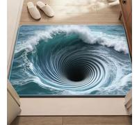 AVSMGP Creativity 3D Optical Illusion Rugs, Non-Slip Low Pile Floor Mat for Indoor/Outdoor- Washable Handmade Braided Carpets- for Home Decor,Playroom,outside Entry,Yard,Patio,C,100×160CM/5'3" x 3'3"