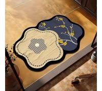 AVSMGP Flower Bird Design Door Front Mat, Unique Aesthetic Art Deco Rug- Washable Non Slip Carpets- for Bedroom/Dining Room/Lux Home/Office/Hallway/Entryway Carpet,R,40 * 60CM/15.7 * 23.6INCH