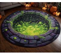 AVSMGP Halloween Rugs 3D with Multiple Patterns Spiderweb, Pumpkin & Ghost Design, Soft Plush Carpet Illusion Door Mat for Living Room, Bedroom,Party Decor & Gifts,H,40CM/1' 3.75"