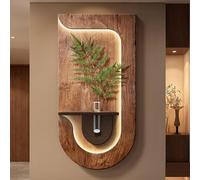 AVSMGP Led Sandstone Wall Decoration with Hydroponic Room, Handmade Sandstone Art Wall Decor Art Sculpture Home Decor for Home, Office, And Study Room And Hallway,B,50 * 100cm/19.7 * 39.4in