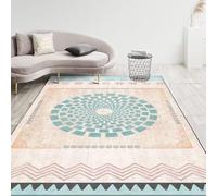 AVSMGP Moroccan Area Rug, Ultra Soft Ectangular Not-Woven Carpet- Non Slip, Stain Resistant, Washable Mat for Living Room,Bedroom, Bathroom,Office,Easy Care,E,60 * 90CM/23.6 * 35.4INCH