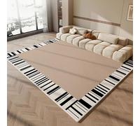 AVSMGP Simple Living Room Area Rug, Super Soft Short Liner Carpet- Resistant To Dirt And Easy To Care for Kitchen Entryway Dining Room Machine Washable Beige,A,120 * 180cm/47.2 * 70.8IN