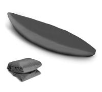 AVSMGP Universal Kayak Cover 2.5M 3.0M 4M 4.5M 5M 5.5M 6M 420D Oxford Waterproof Boat Cover UV Resistant Dust Canoe Boat Storage Cover for Fishing Boat/Kayak,Gray,2.6m to 3m