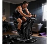 AVSMGP Upgraded Electric Horse Riding Machine Home, Horse Riding Simulator Exercise Machine 20 Speeds LED Display Aerobic Fitness Equipment for Waist, Legs, HIPS,Black