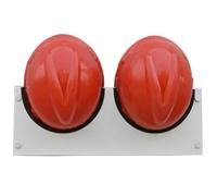 AVSMGP Wall Mounted Helmet Display, 1/2/3/4/5/6 Grids Hard Hat Rack Heavy Galvanized Steel Hard Hat Storage Rack Helmet Display Rack for Corporations Or Workers,2Grids