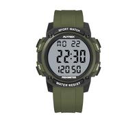 AVTREK Waterproof Pedometer Watch Step Counter for Walking No APP/Bluetooth Required Sport Fitness Tracker with LCD Large Numbers Miles Calories(Green)