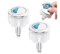 Avtytsda 2Pcs Toilet Flush Buttons Replacement, Dual Flush Toilet System Push Button Parts for Bathroom Toilet Concealed Cable Water Tank Repair