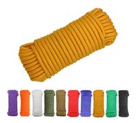 Avtytsda Nylon Rope Flag Pole Polypropylene Clothes Line Camping Utility Good for Tie Pull Swing Climb Knot All Purpose Flagline Rope 8mm x 20m (Yellow)