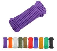 Avtytsda Nylon Rope Flag Pole Polypropylene Clothes Line Camping Utility Good for Tie Pull Swing Climb Knot All Purpose Flagline Rope 8mm x 20m (Purple)