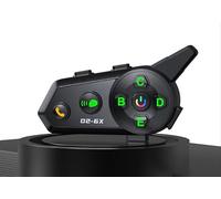 Avutrel Motorcycle Helmet BT 5.3 - Intercom for 6 People, Microphone 2-in-1 Compatible with Most Helmets, Communication Range 500m, FM IPX6 1000mAh Battery for Bike 1pc