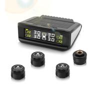 Avutrel TPMS Tyre Pressure Monitoring System, Solar/USB Charging,5 Alarm Modes, IP67,4 External Sensors,0-6.0 Bar/0-87 PSI