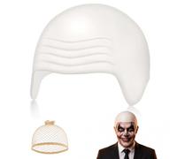 Avvchuy Halloween Bald Cap Fancy Dress, Latex Bald Caps for Adults Kit | Cosplay, baldcap, large, head, mr. worldwide, wig cap